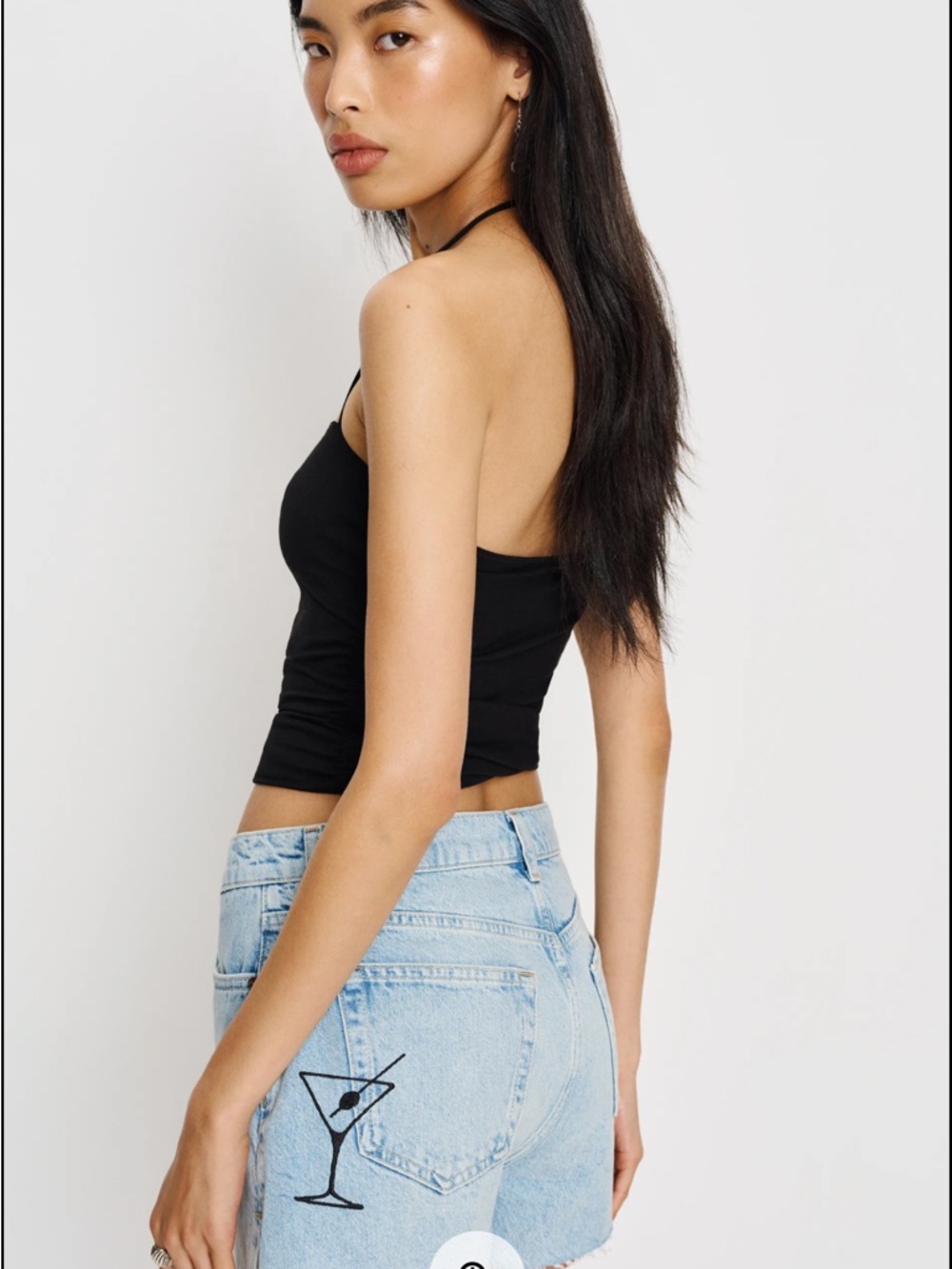 Reformation Sutton Low Rise 2.5” Slouchy Jean Shorts Blue - Size 26. Brand new .